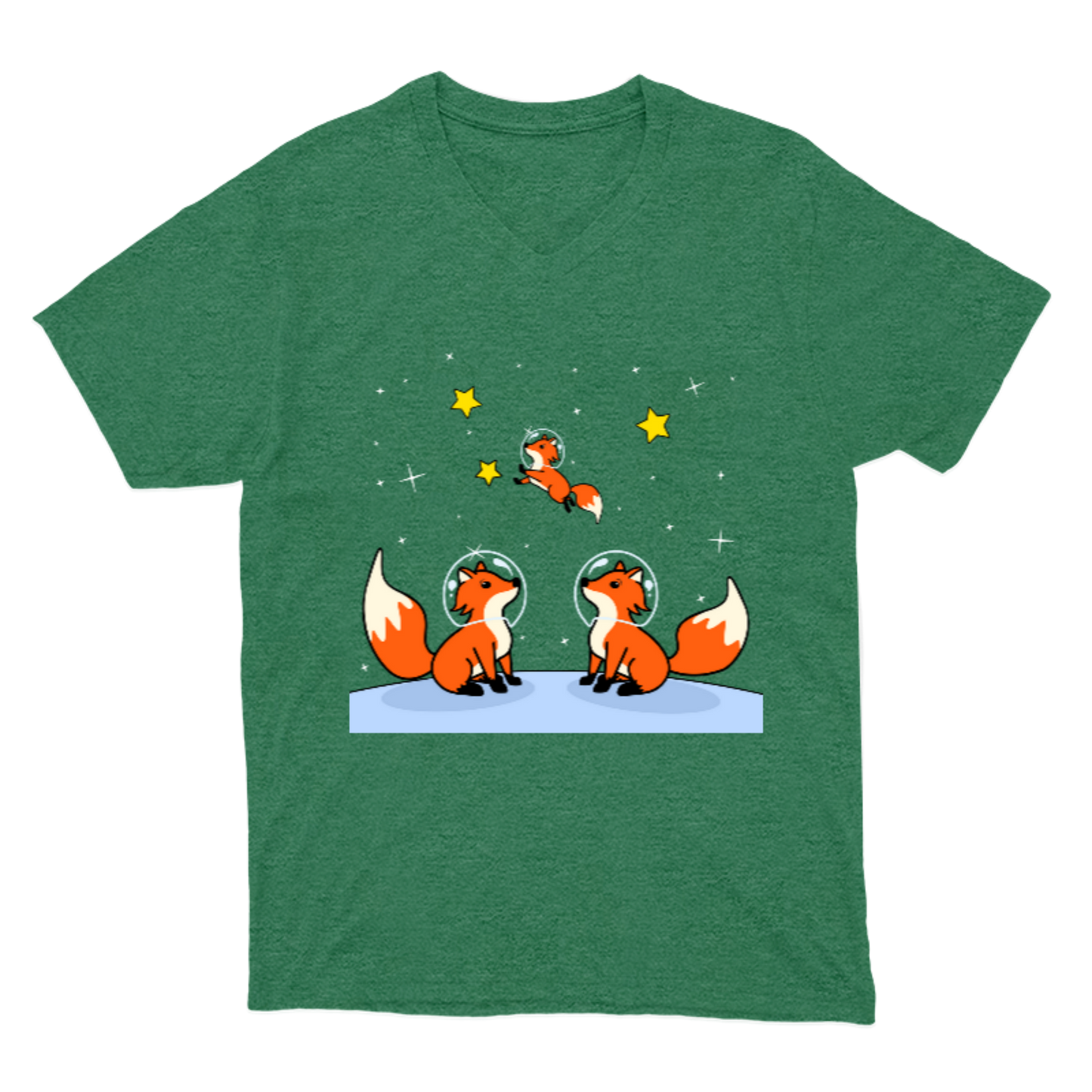 Space foxes / playera para caballero