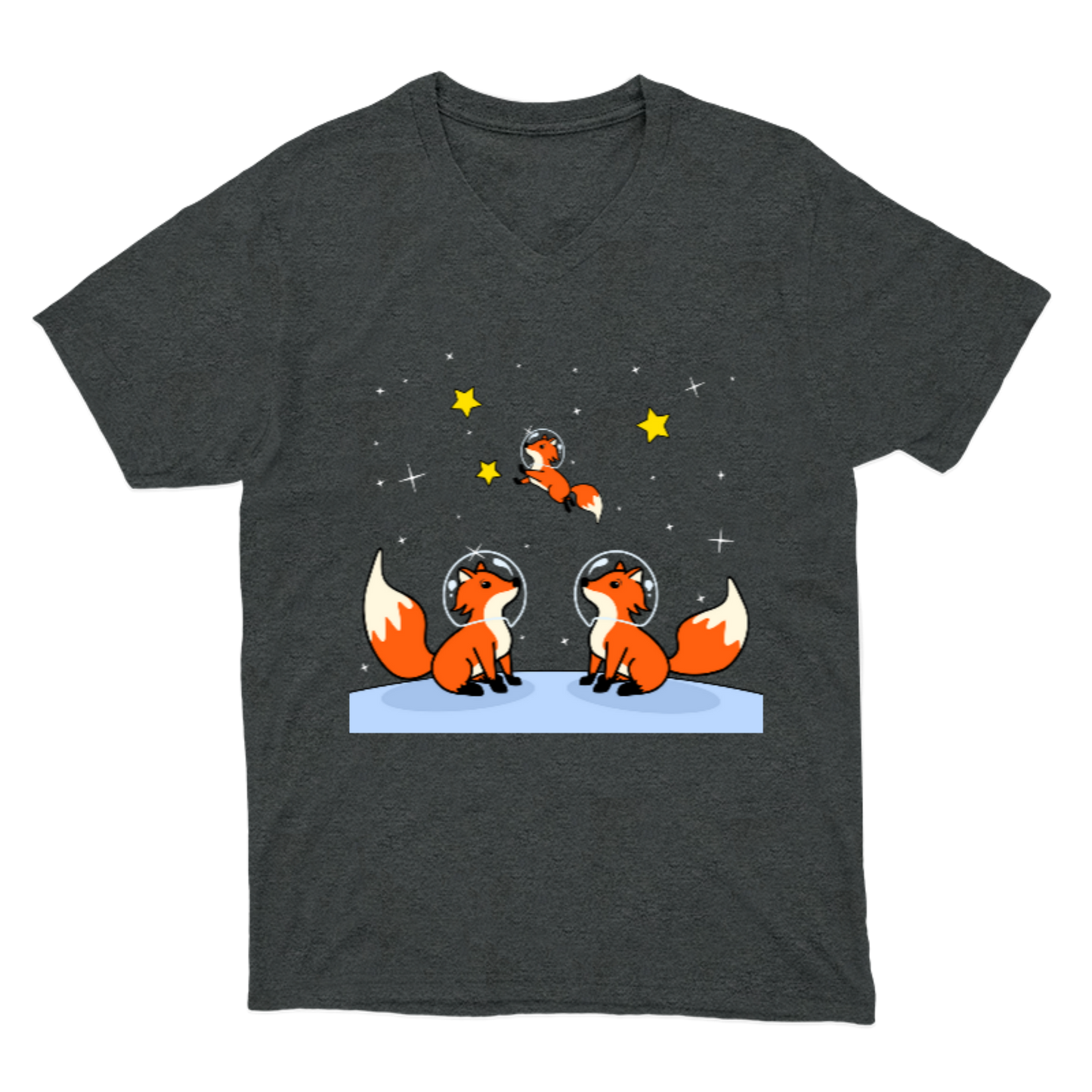 Space foxes / playera para caballero