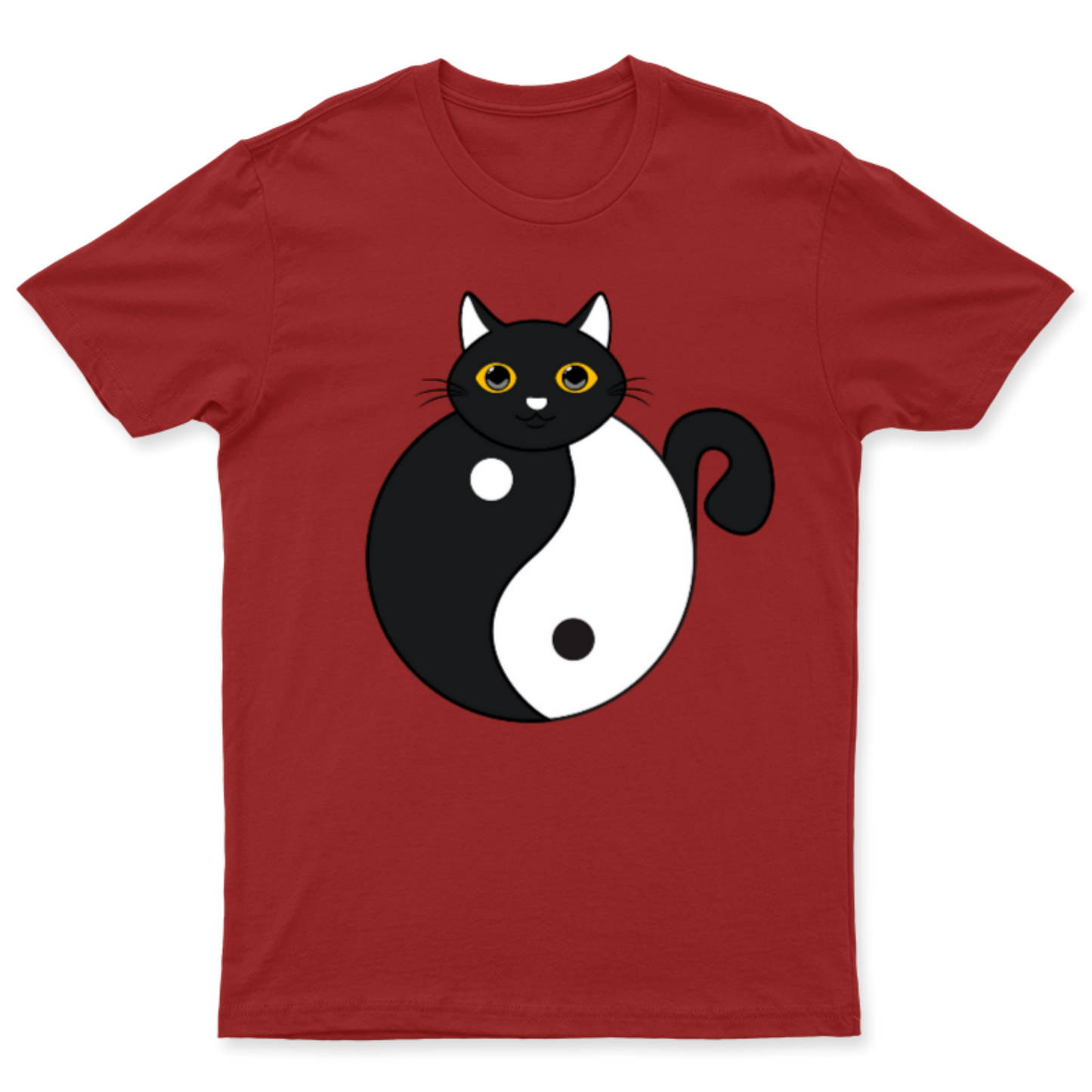 Yin Yang Cat / Playera para caballero