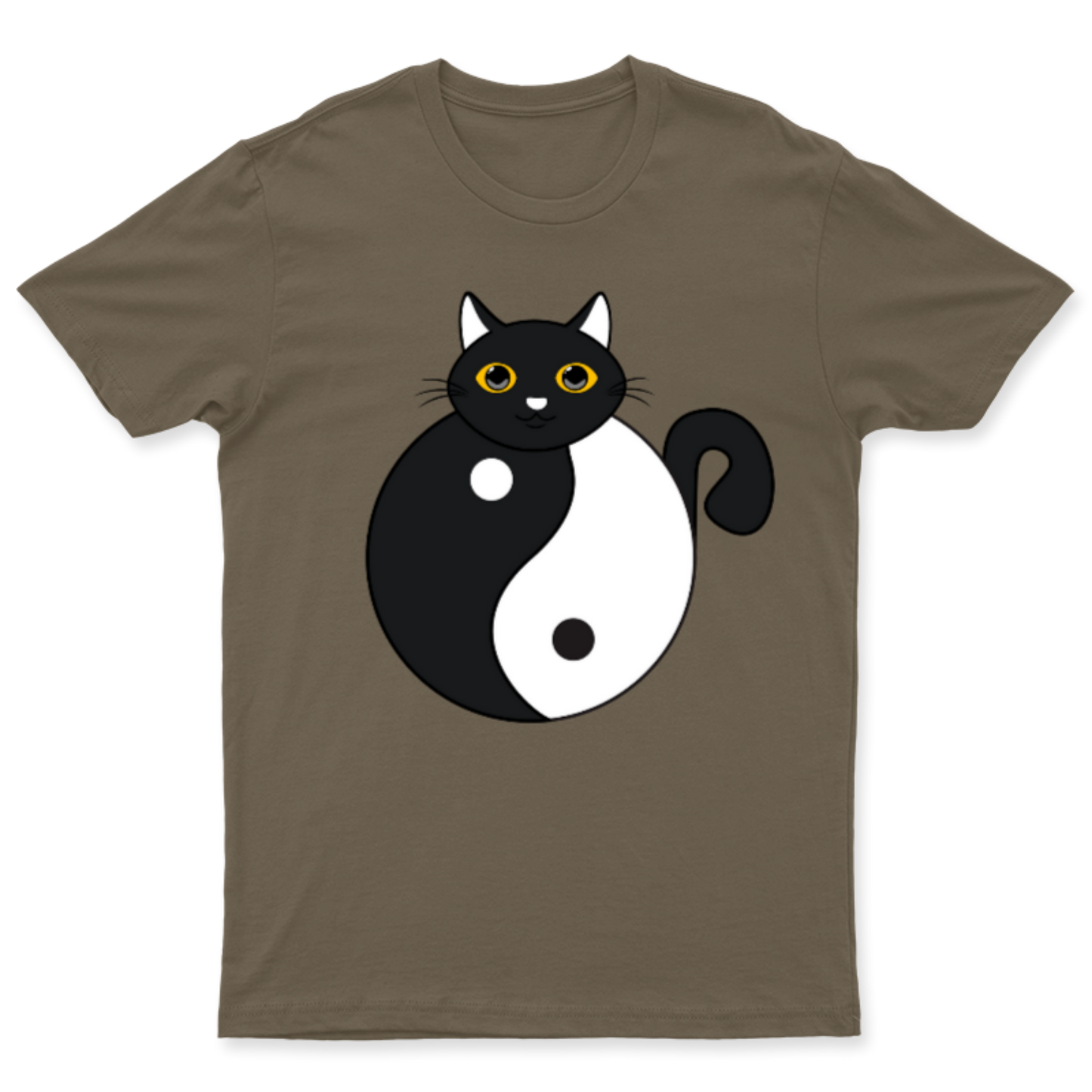 Yin Yang Cat / Playera para caballero