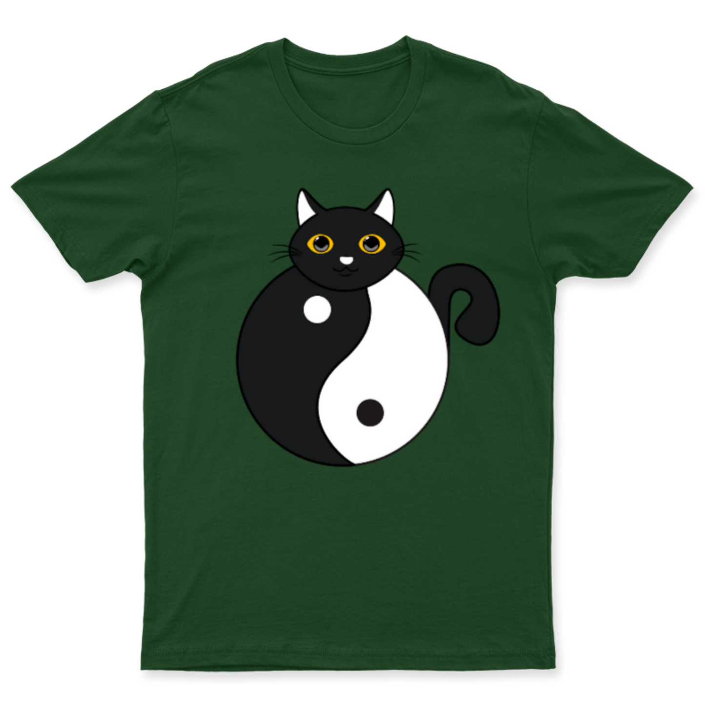 Yin Yang Cat / Playera para caballero