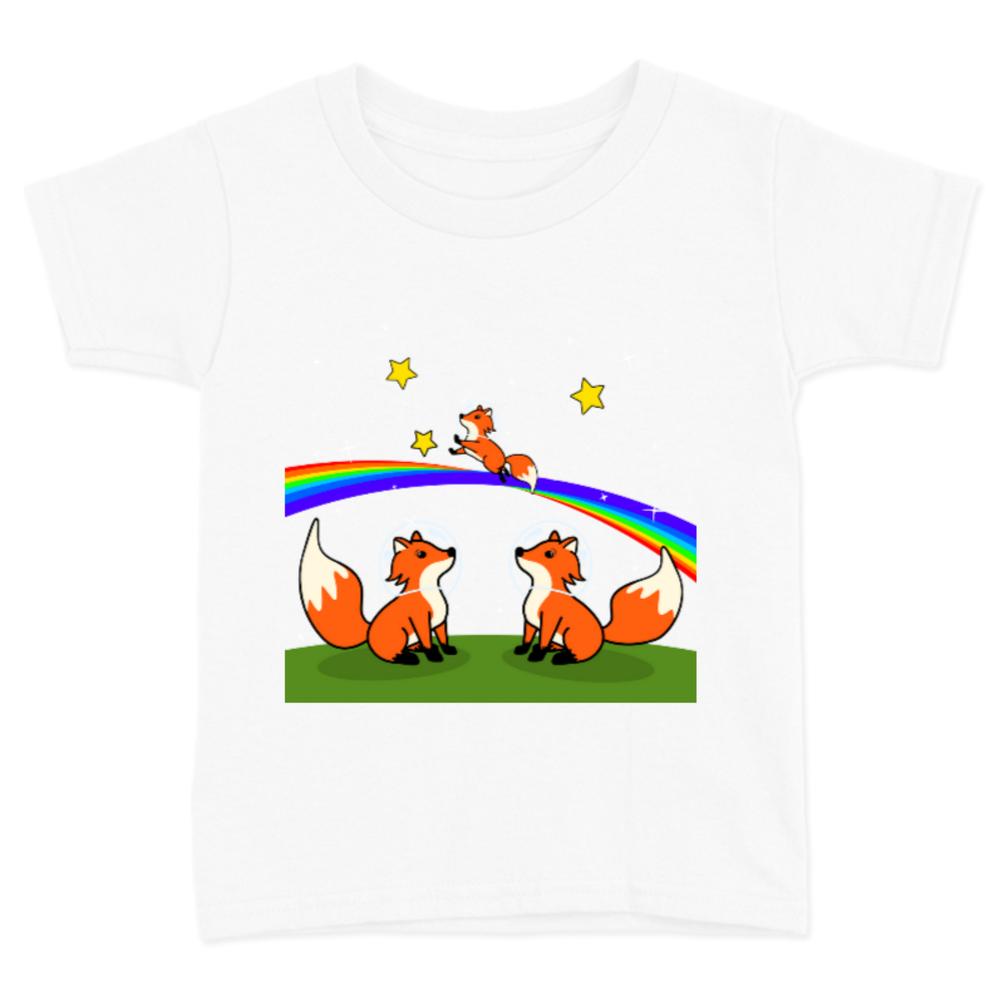 Rainbow foxes / playera infantil