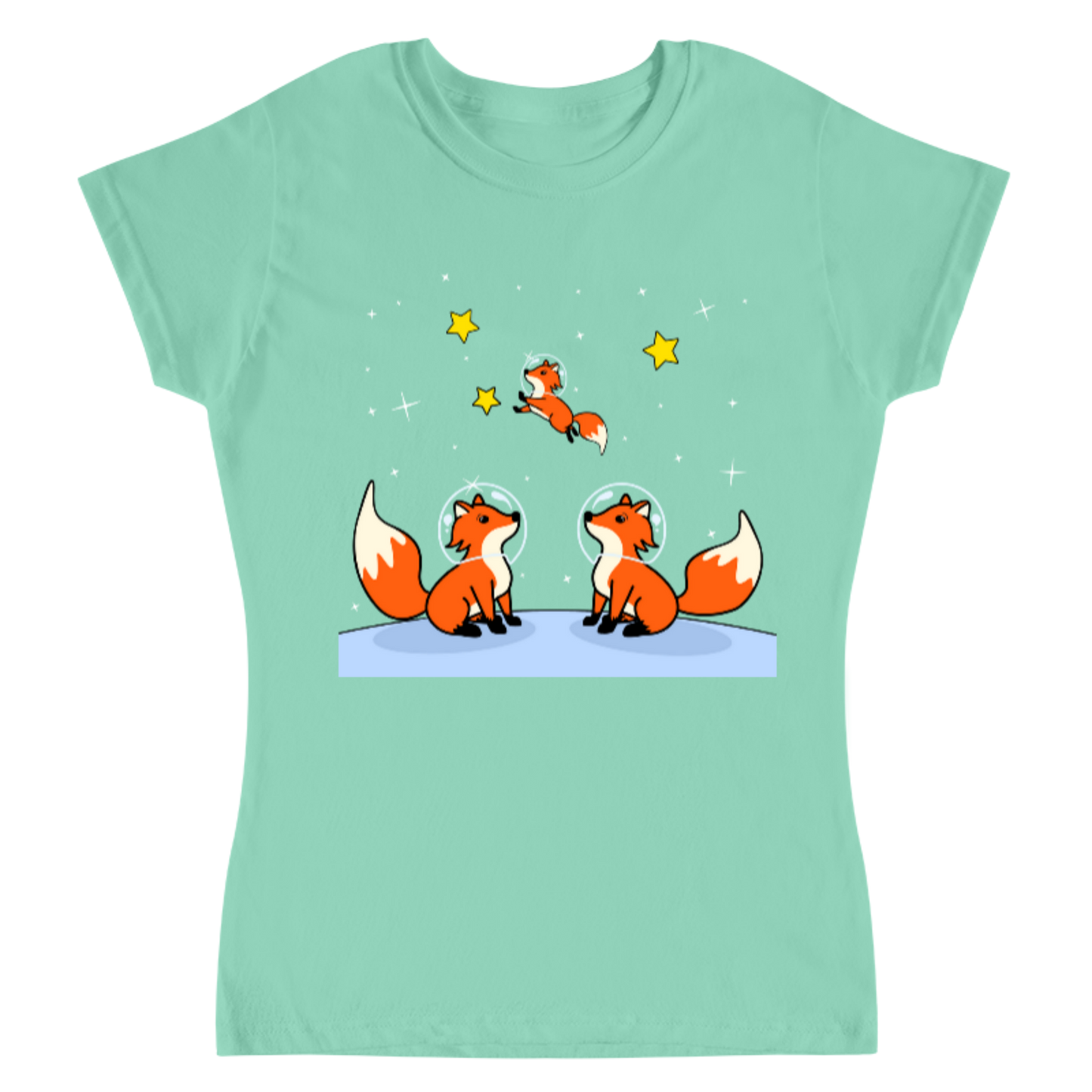 Space foxes / playera para dama