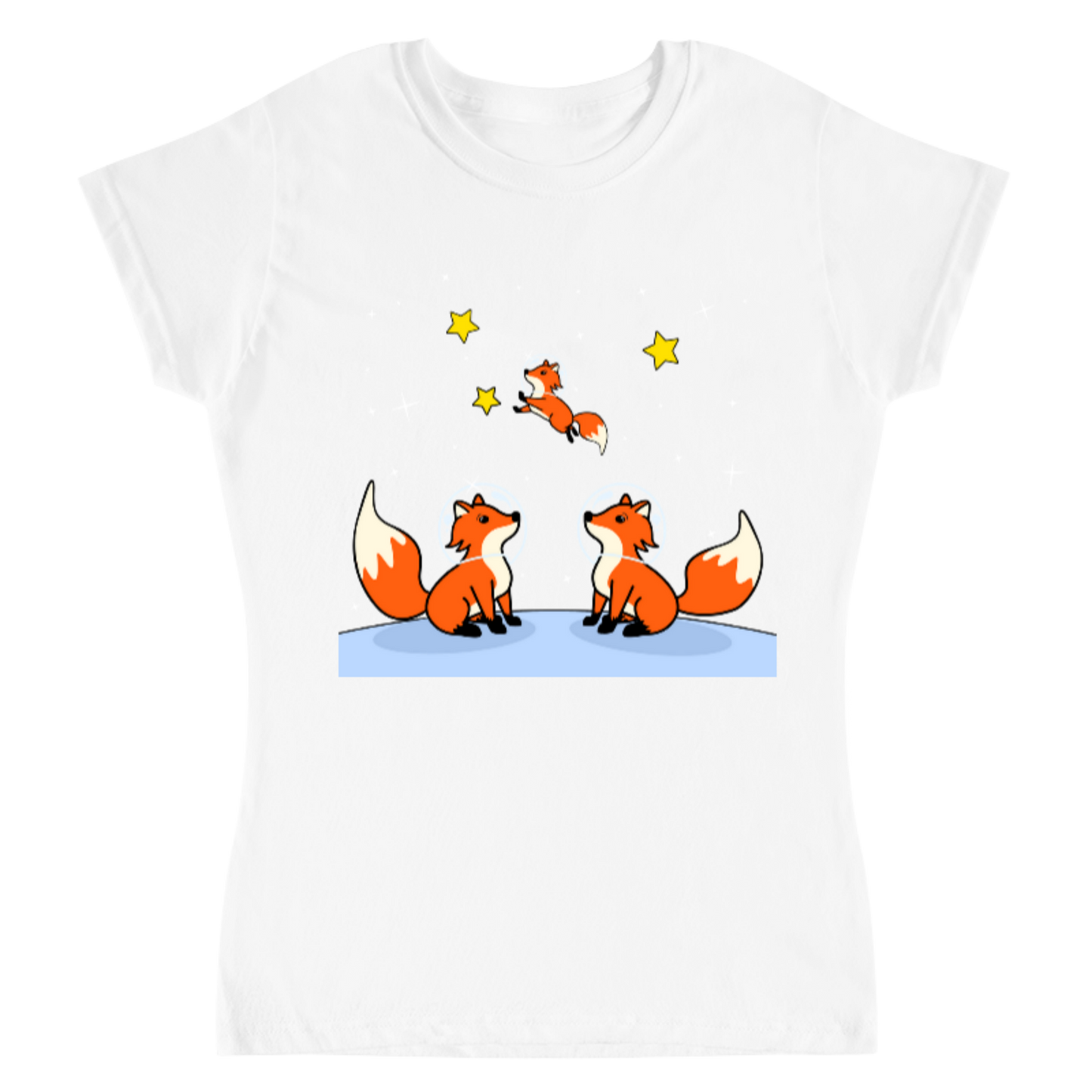 Space foxes / playera para dama