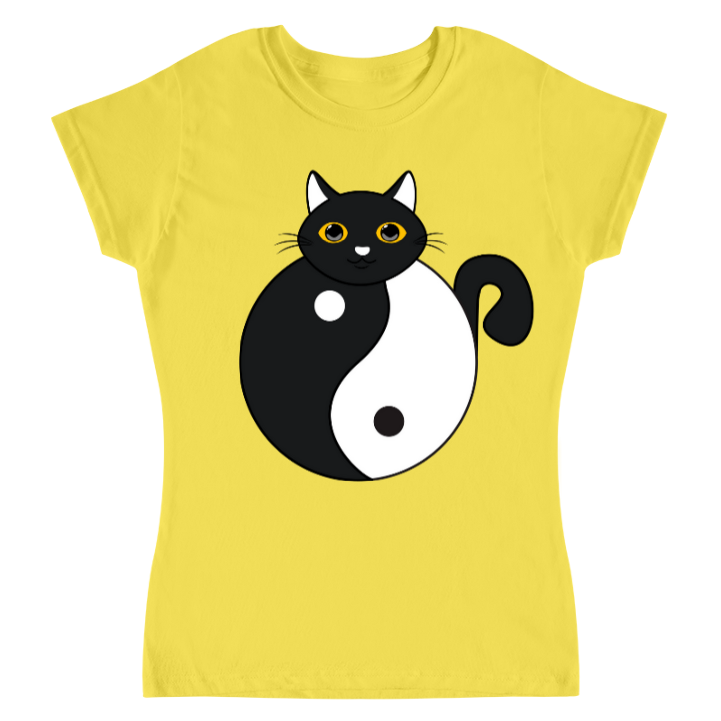 Yin Yang Cat / Playera para dama