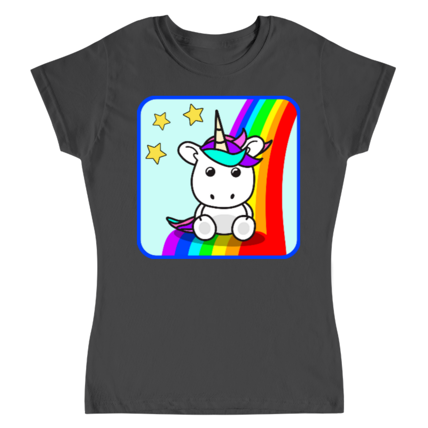 Rainbow Unicorn / Playera para dama