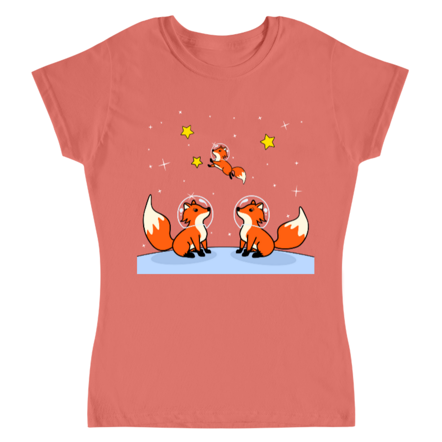 Space foxes / playera para dama