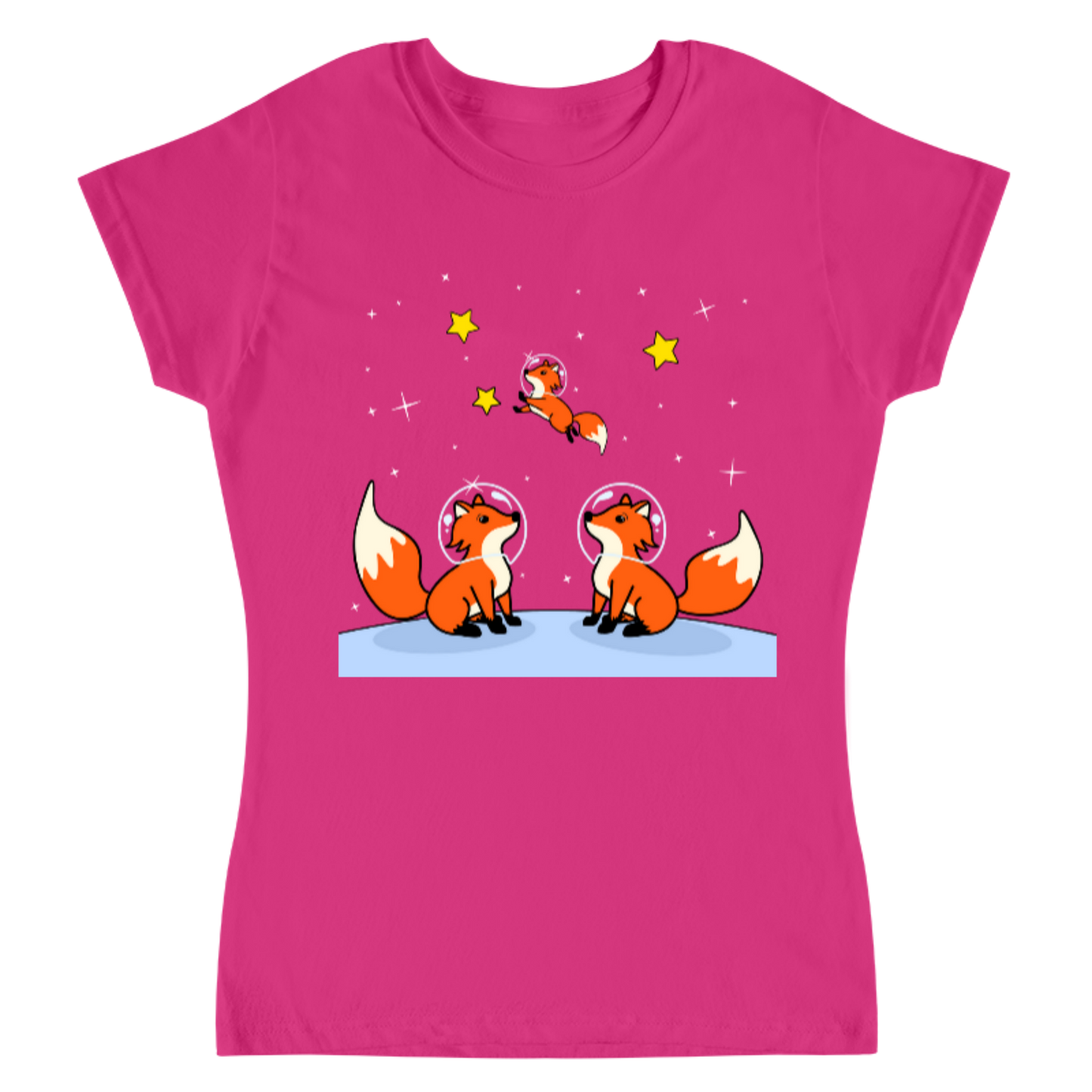 Space foxes / playera para dama