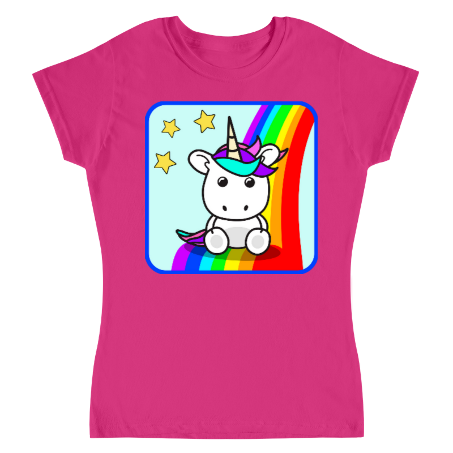 Rainbow Unicorn / Playera para dama