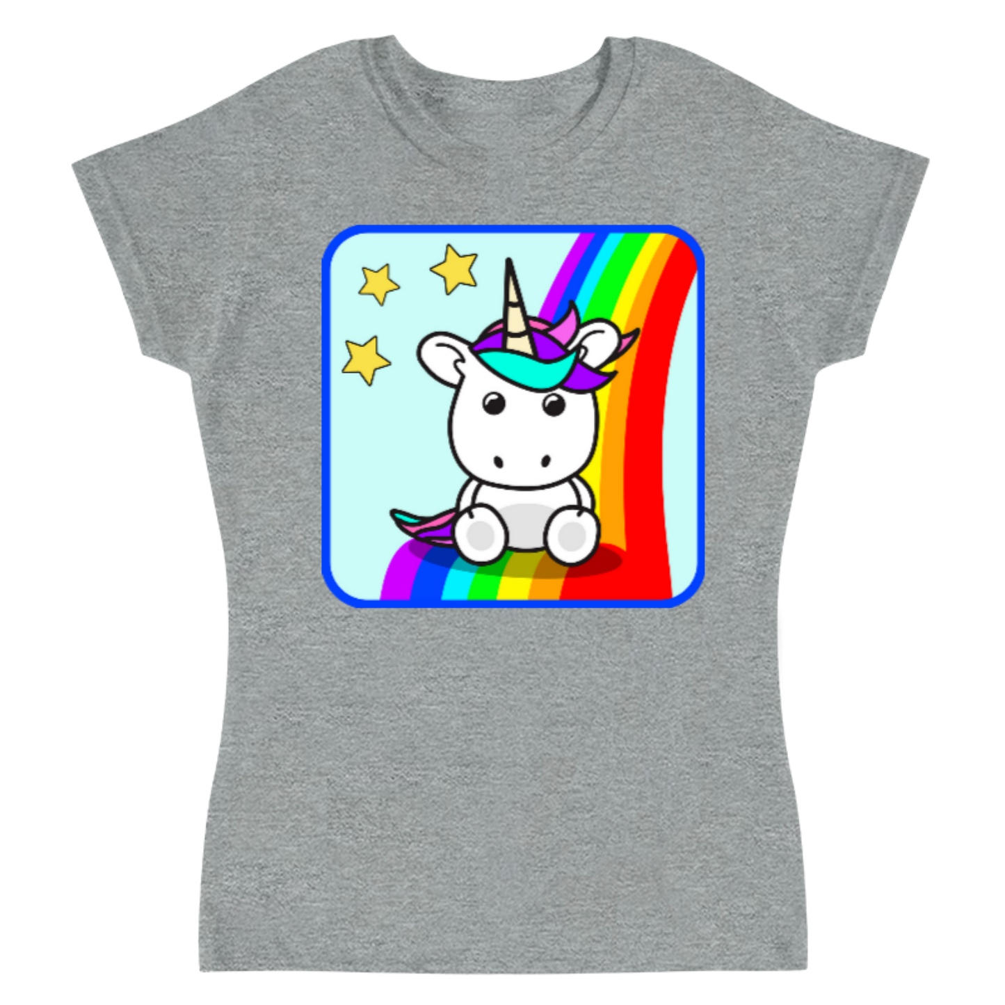 Rainbow Unicorn / Playera para dama