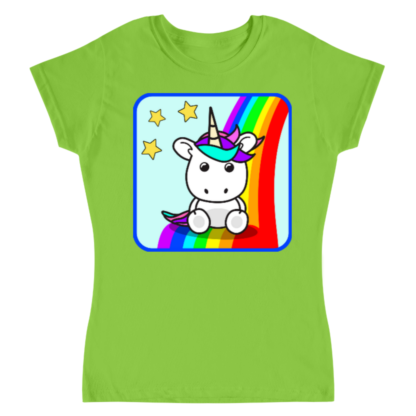 Rainbow Unicorn / Playera para dama