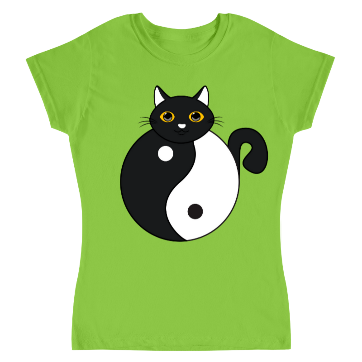 Yin Yang Cat / Playera para dama