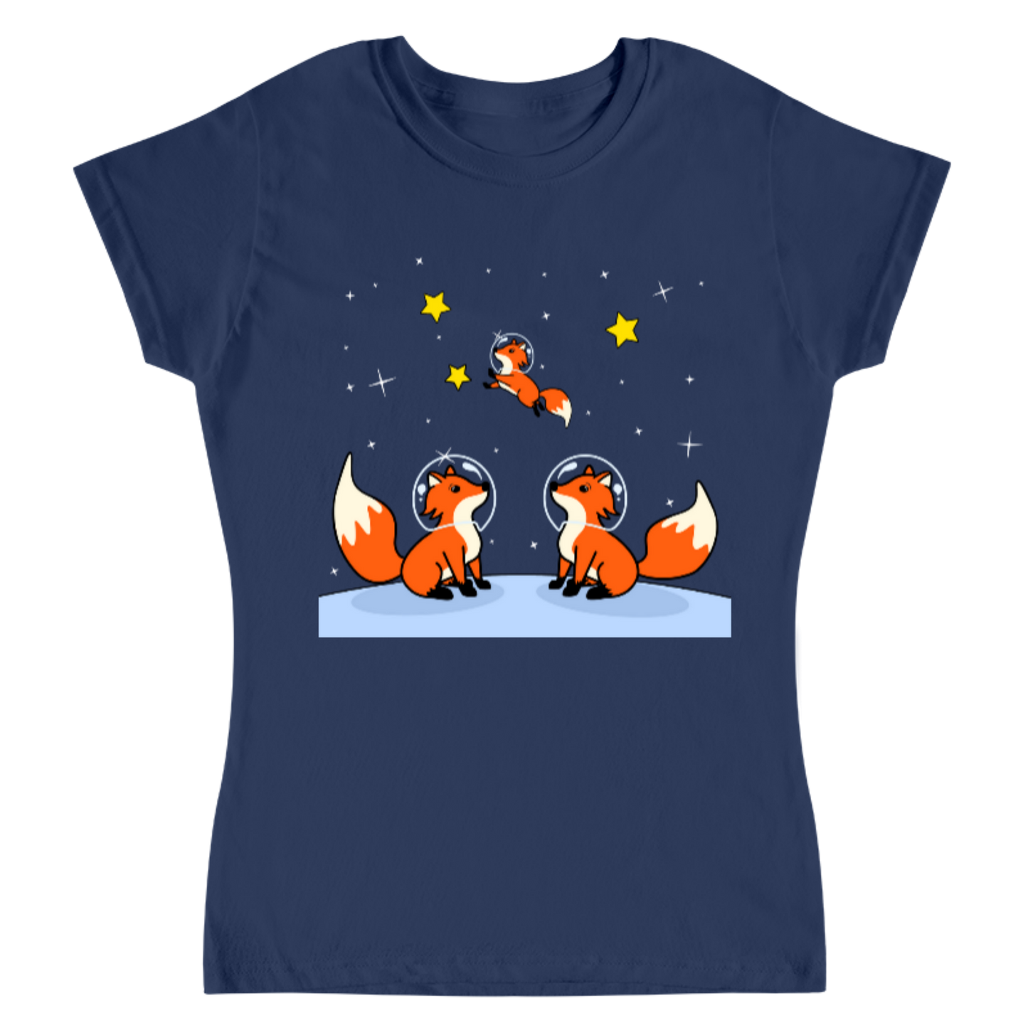 Space foxes / playera para dama