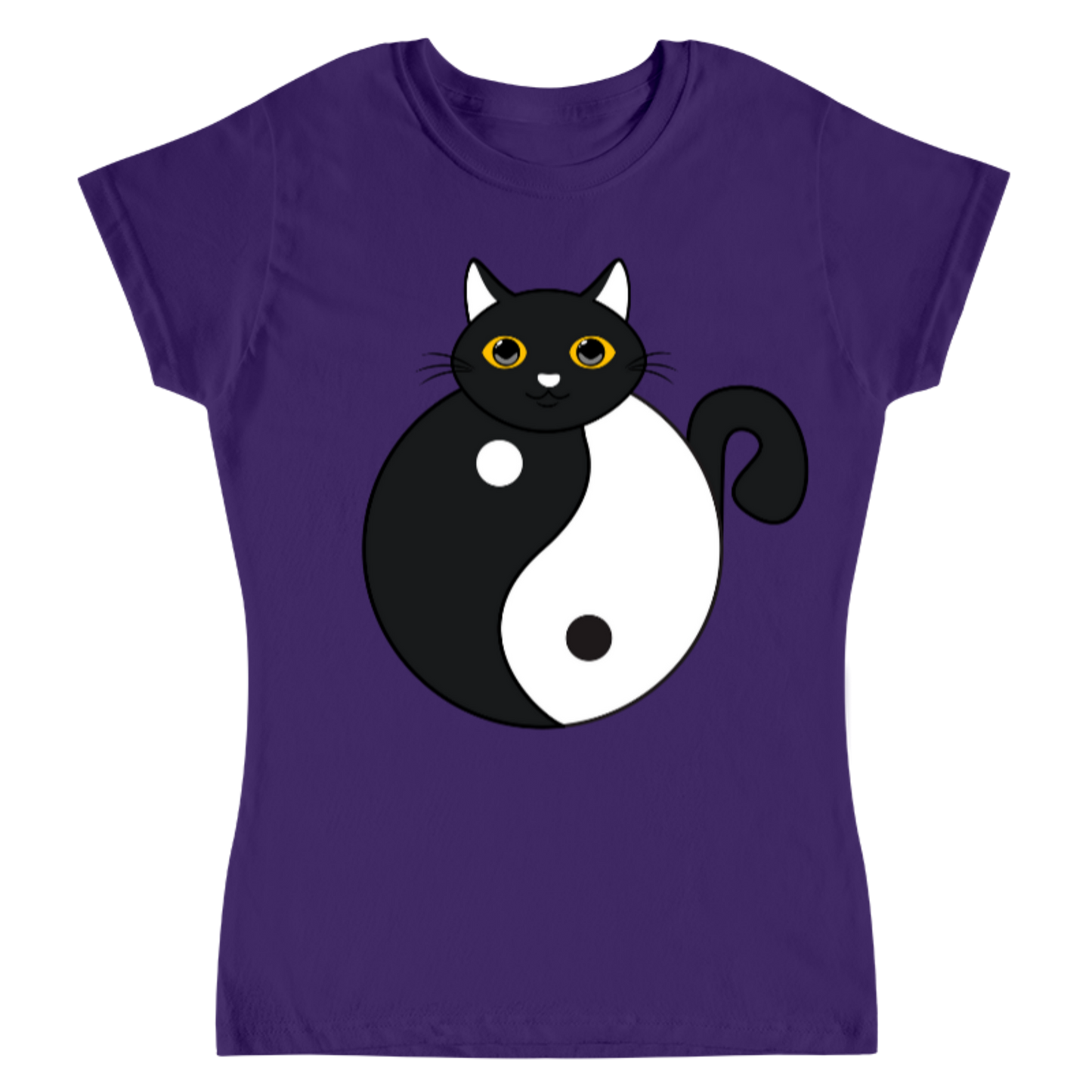 Yin Yang Cat / Playera para dama