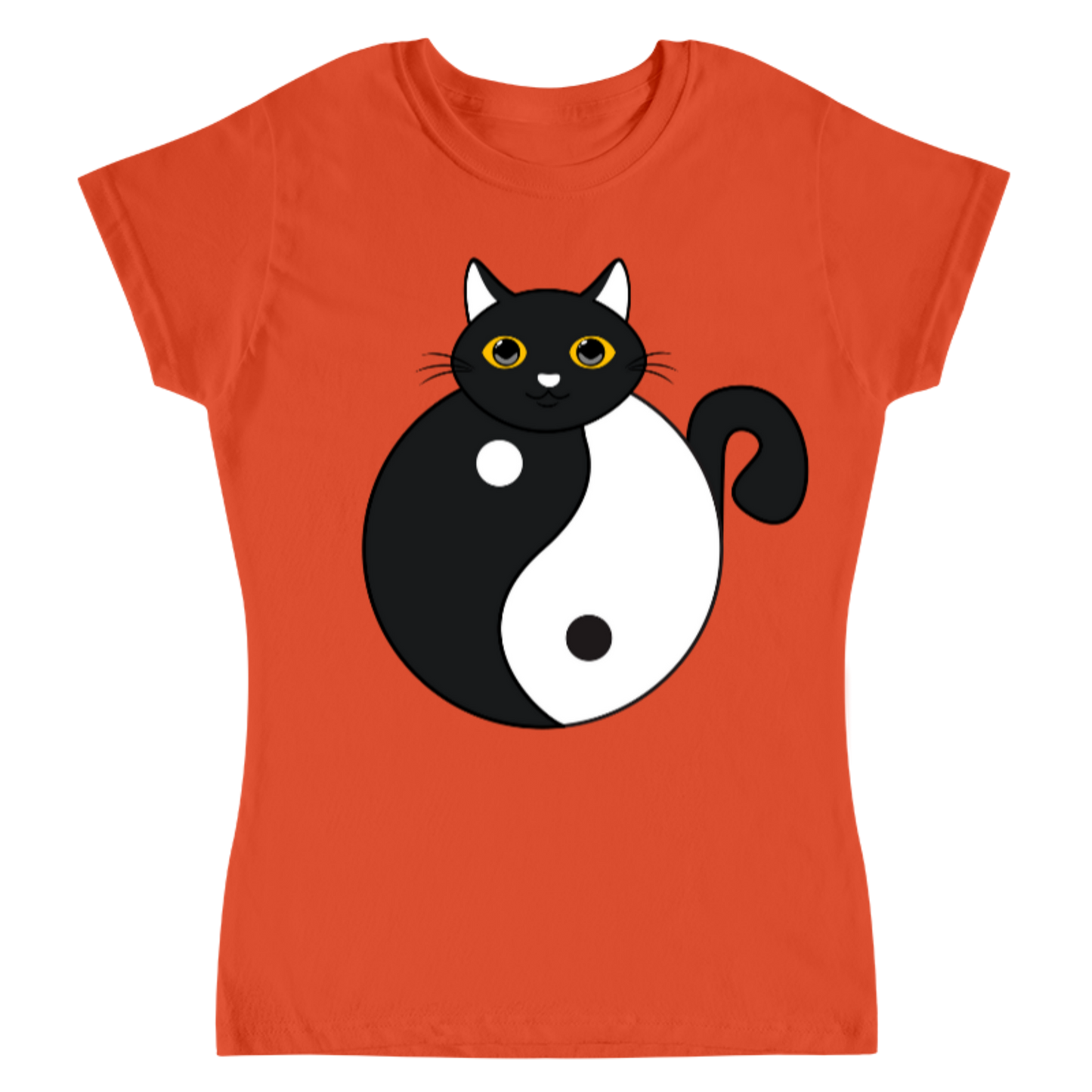 Yin Yang Cat / Playera para dama