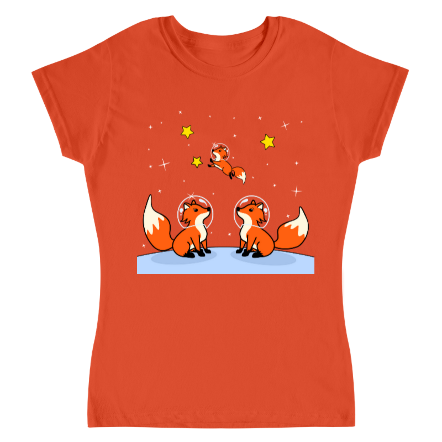 Space foxes / playera para dama