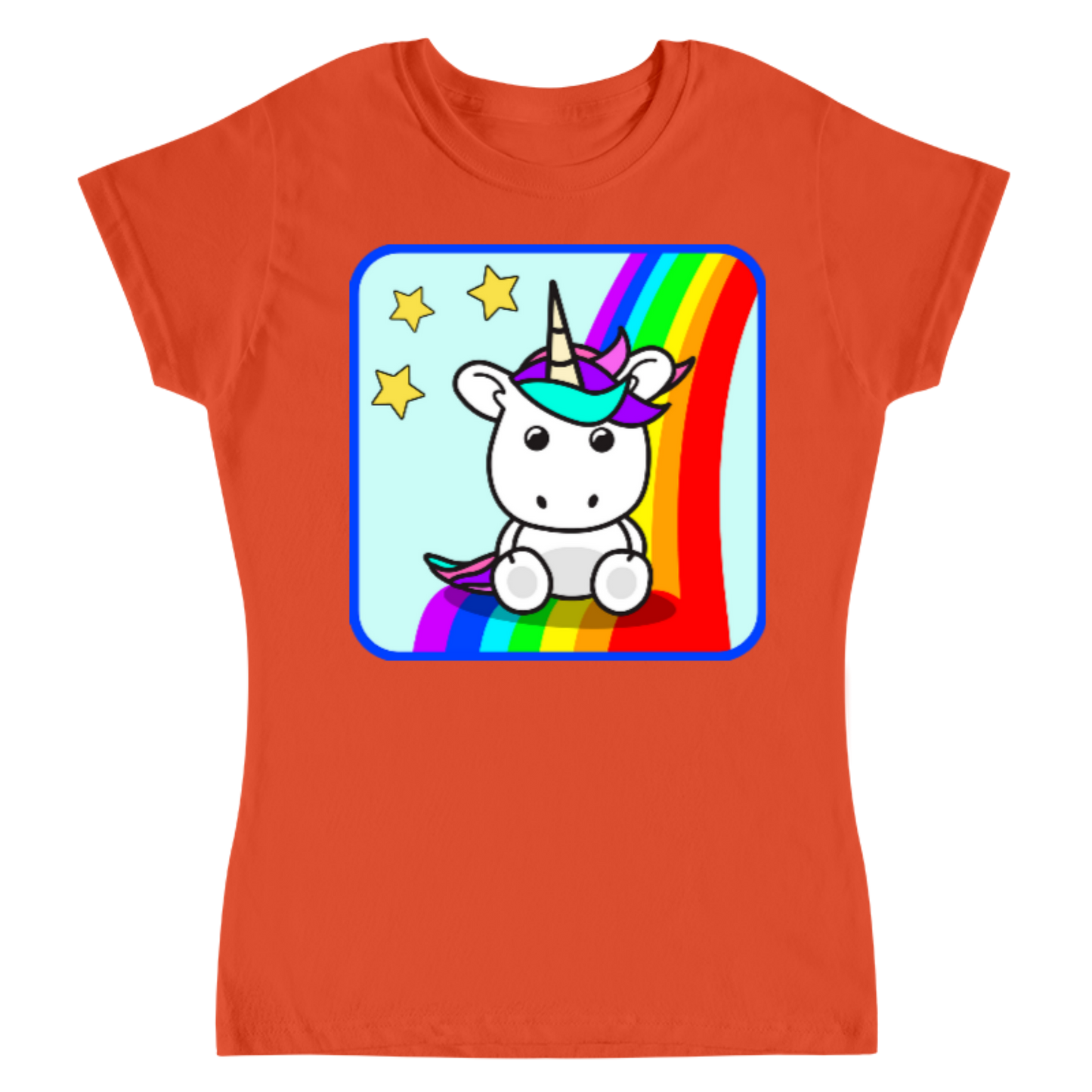 Rainbow Unicorn / Playera para dama