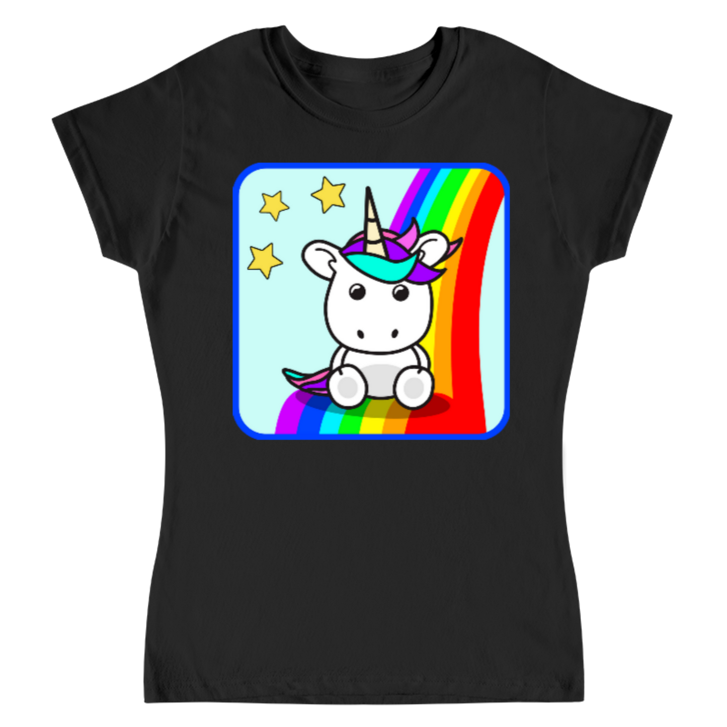 Rainbow Unicorn / Playera para dama