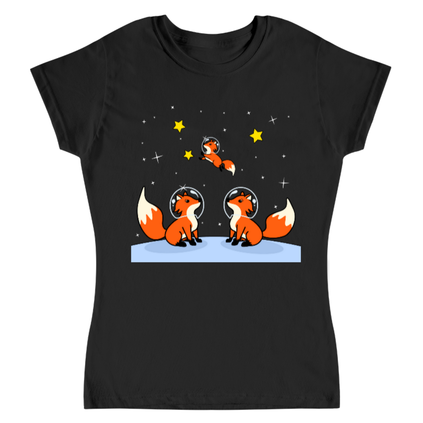 Space foxes / playera para dama