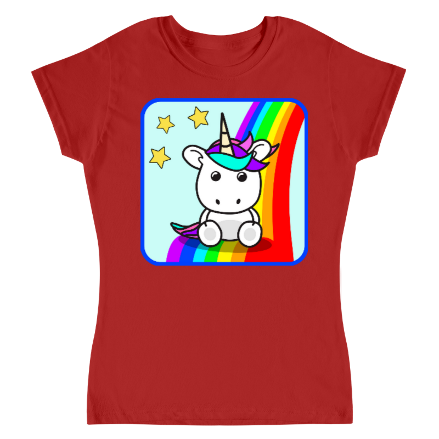 Rainbow Unicorn / Playera para dama