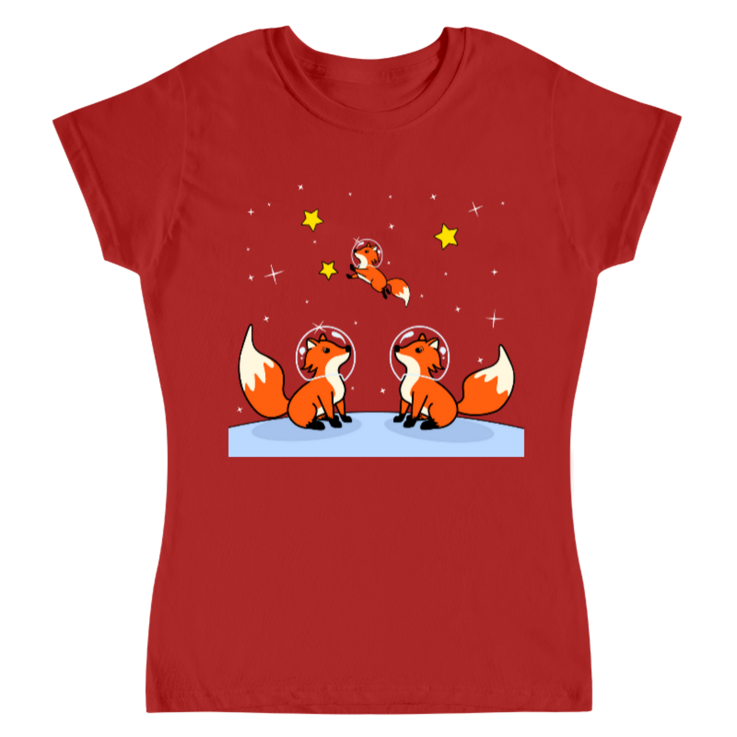 Space foxes / playera para dama