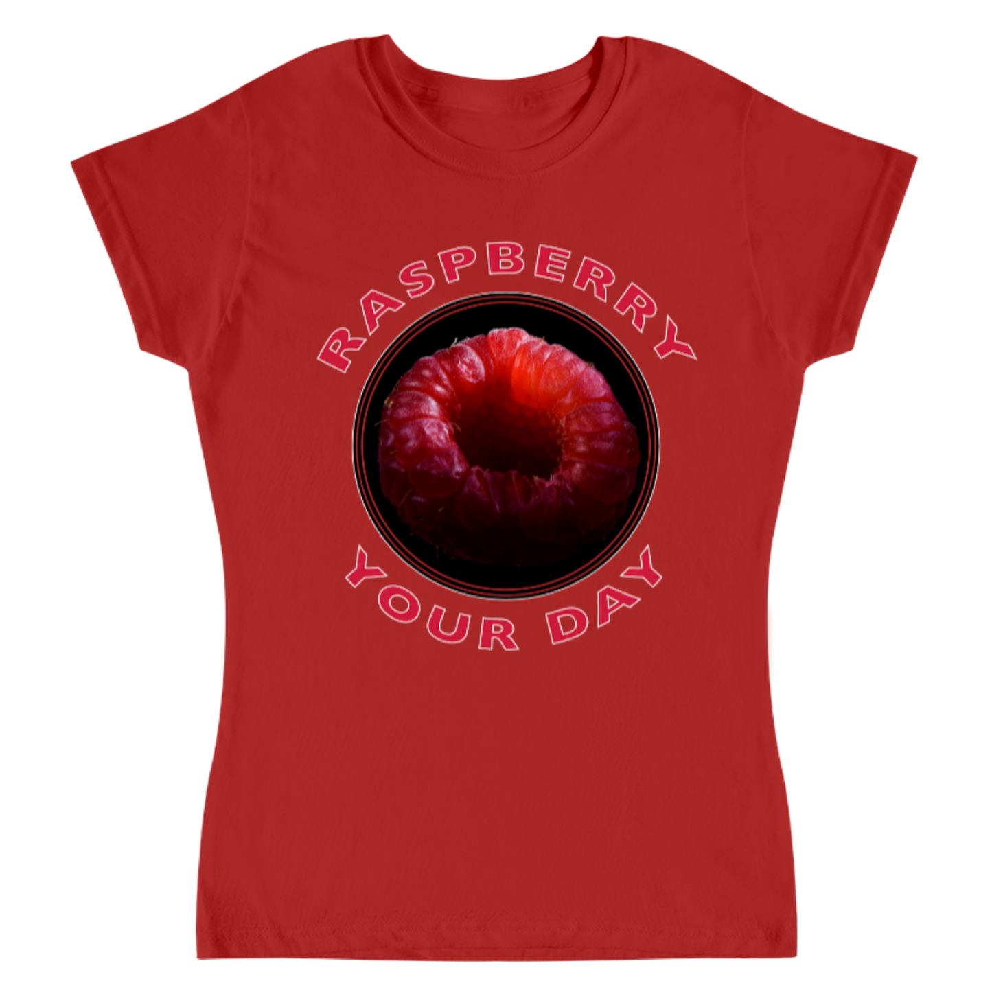 Raspberry your day / Playera para dama