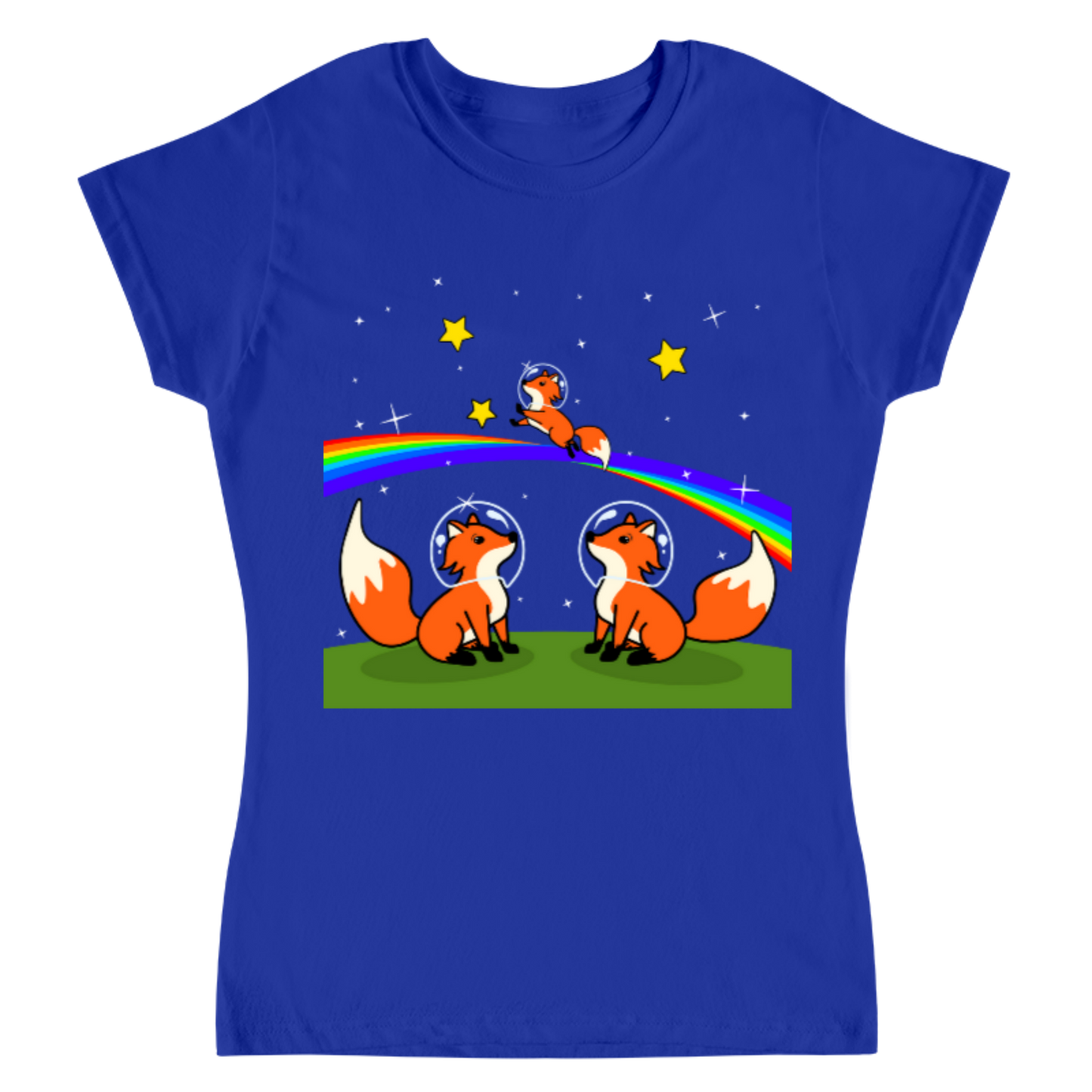 Rainbow foxes / playera para dama