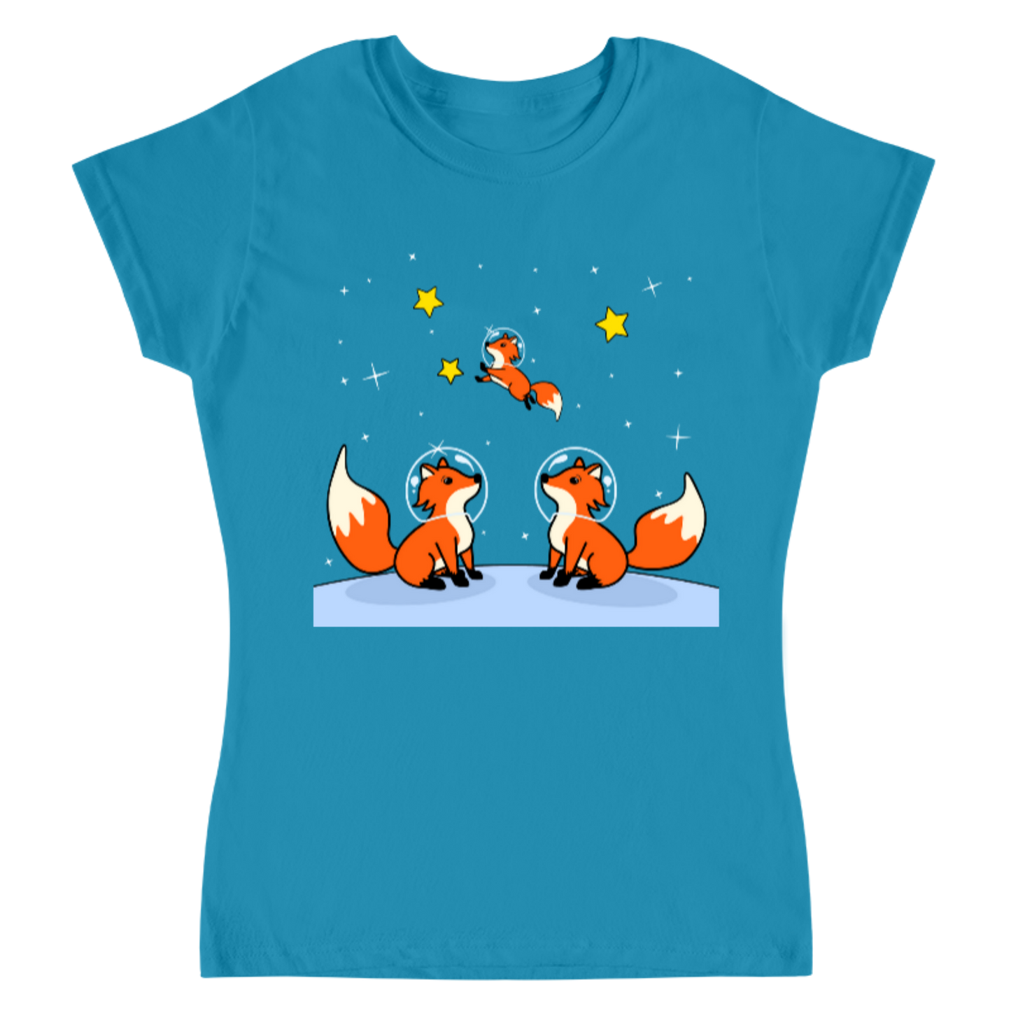 Space foxes / playera para dama