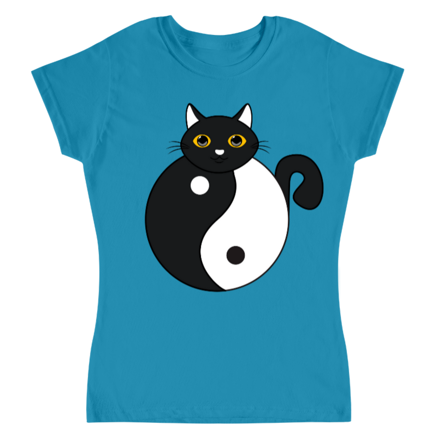 Yin Yang Cat / Playera para dama