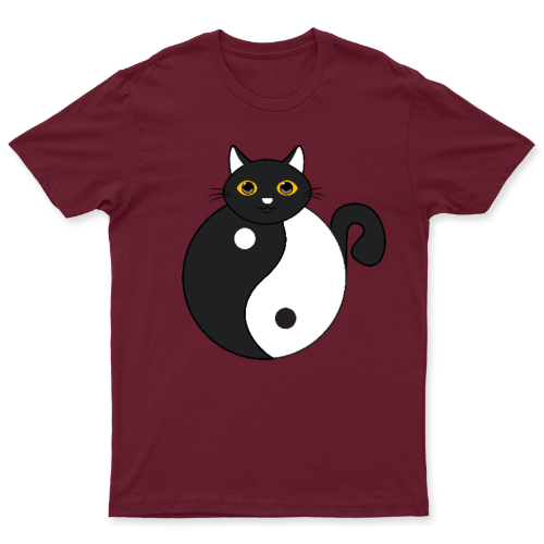 Yin Yang Cat / Playera para caballero