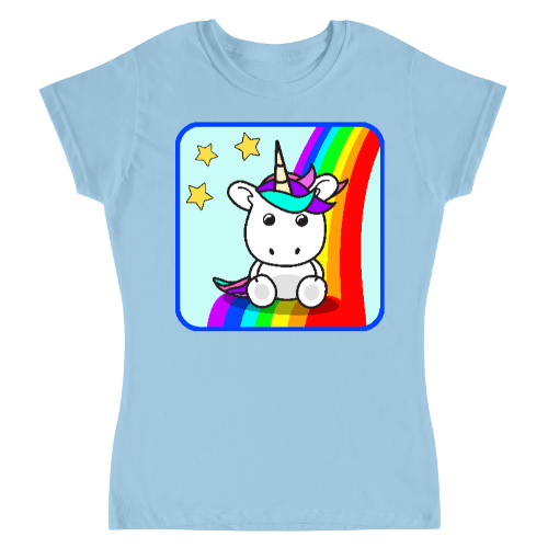 Rainbow Unicorn / Playera para dama